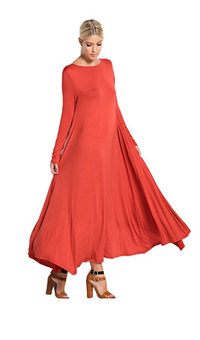 Plus size Essential Asymmetrical Flare Maxi - TheBrownEyedGirl Boutique