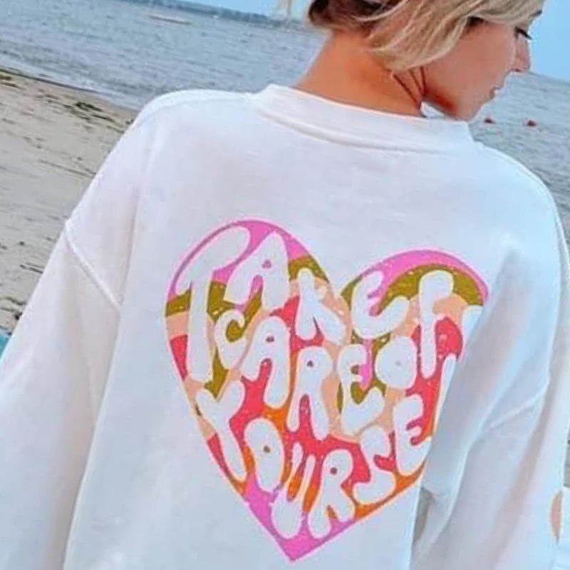 Take Care Of Your Self Sweat Shirt | TheBrownEyedGirl Boutique