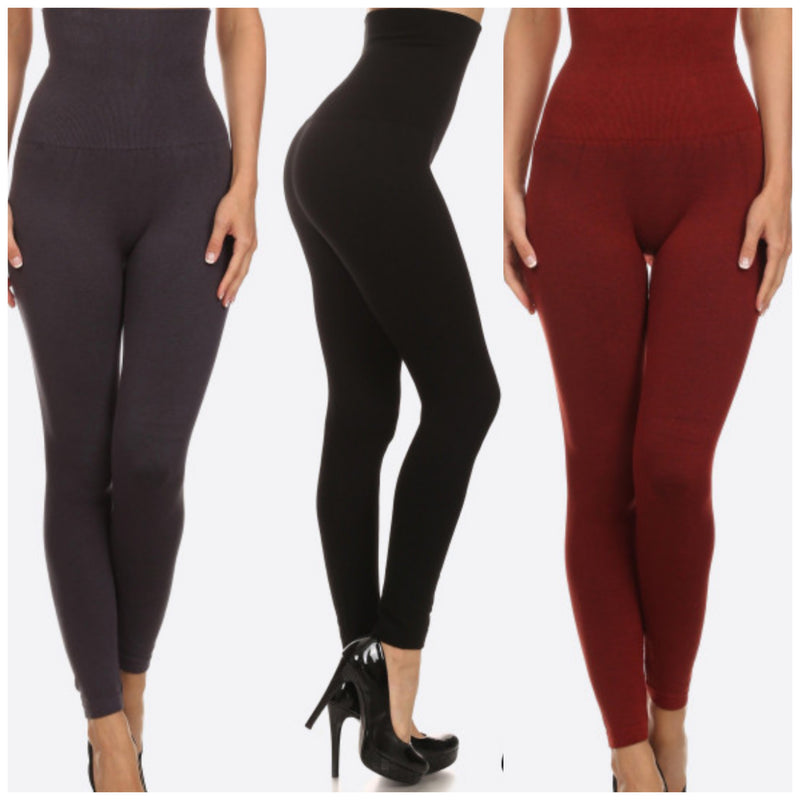 Yelete Live In High Waisted Compression Tummy Control Leggings Reg - TheBrownEyedGirl Boutique