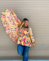 Heidi Palm Print Kimono | TheBrownEyedGirl Boutique