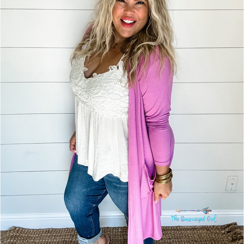 Spring Sierra Ribbed Knit Cardigan's | TheBrownEyedGirl Boutique
