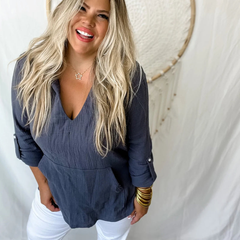 Palm Beach Pull Over | TheBrownEyedGirl Boutique