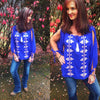 Royal Blue Embroidered Color Pop Top - TheBrownEyedGirl Boutique