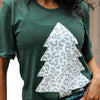 Snow Leopard Christmas Tee | TheBrownEyedGirl Boutique