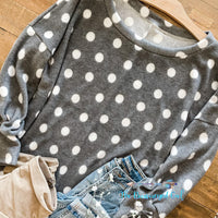 Dottie Sweater Bubble Sleeve Top