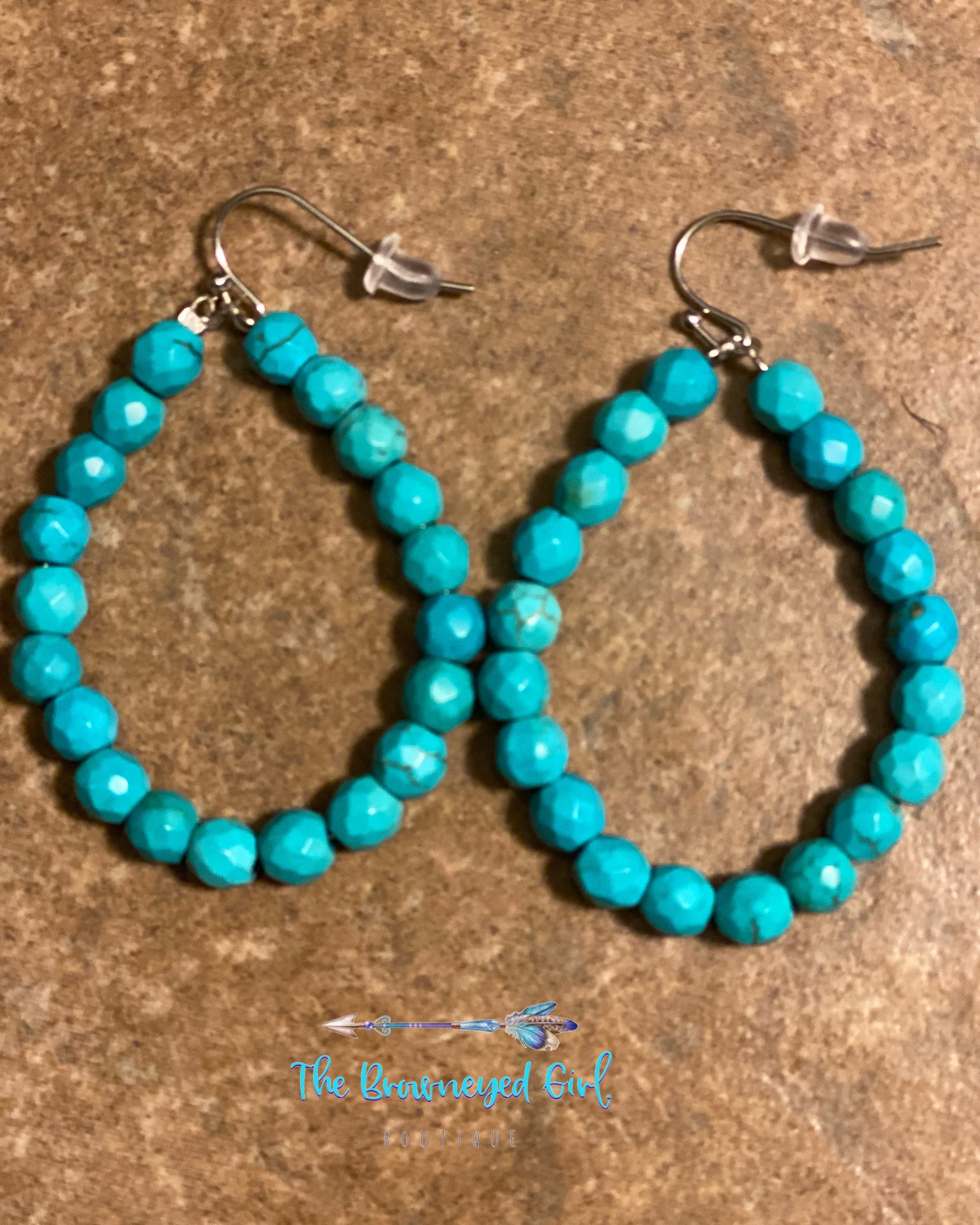 Stella Turquoise Beaded Earrings