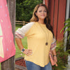 Sunny Day Waffle Knit Embroidered Top - TheBrownEyedGirl Boutique