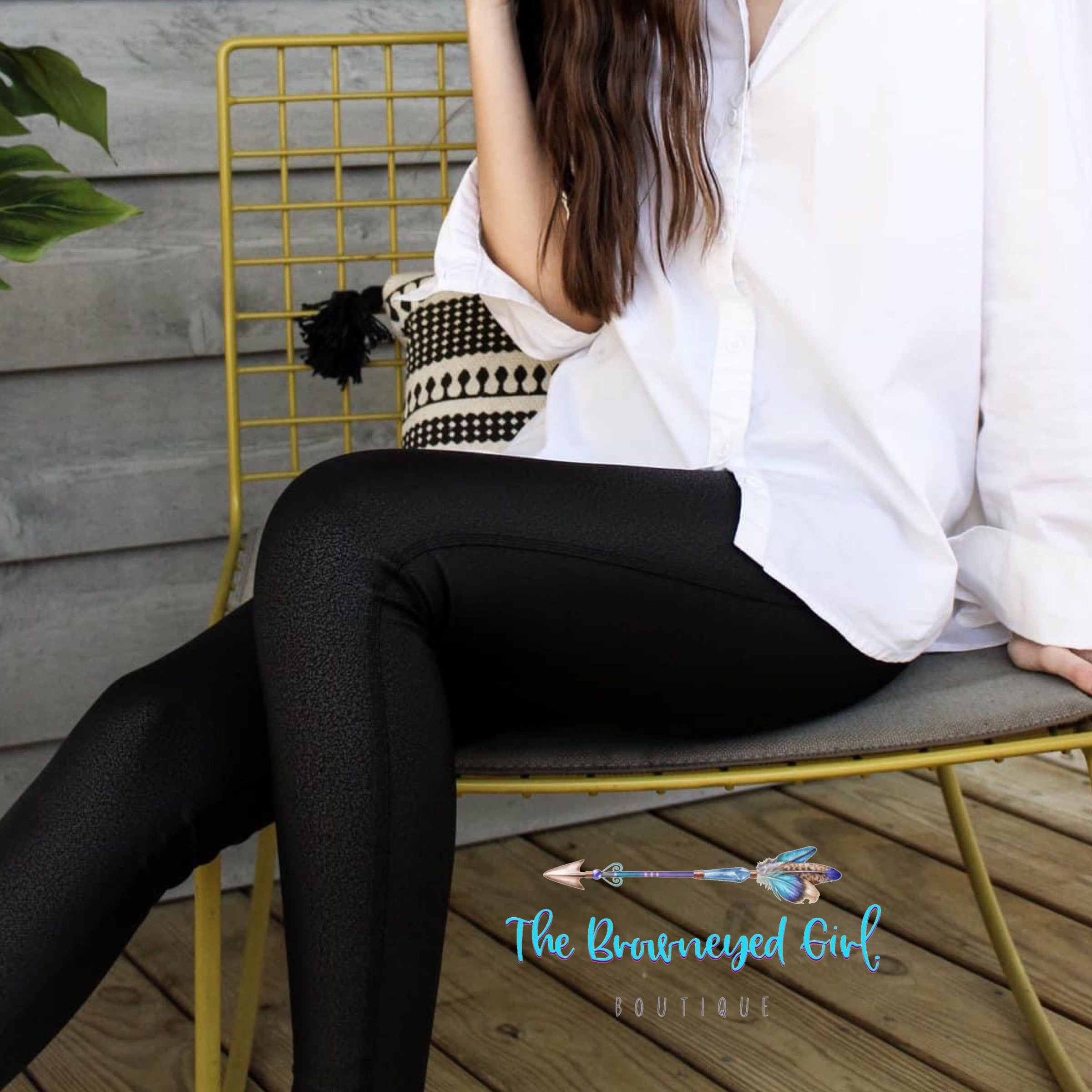 Black Pebble Magical Leggings Tummy Control – TheBrownEyedGirl Boutique