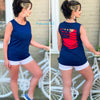 Grand O’l Flag Cut Out Short Sleeve Top