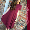 The Time of your Life Middi Burgundy - TheBrownEyedGirl Boutique