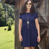 Must Have Navy Baby Doll Dress - TheBrownEyedGirl Boutique