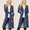 Whitney Striped /Floral Thumb Hole Cardigan - TheBrownEyedGirl Boutique