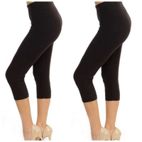Capri Seem less Plus Size Leggings - TheBrownEyedGirl Boutique