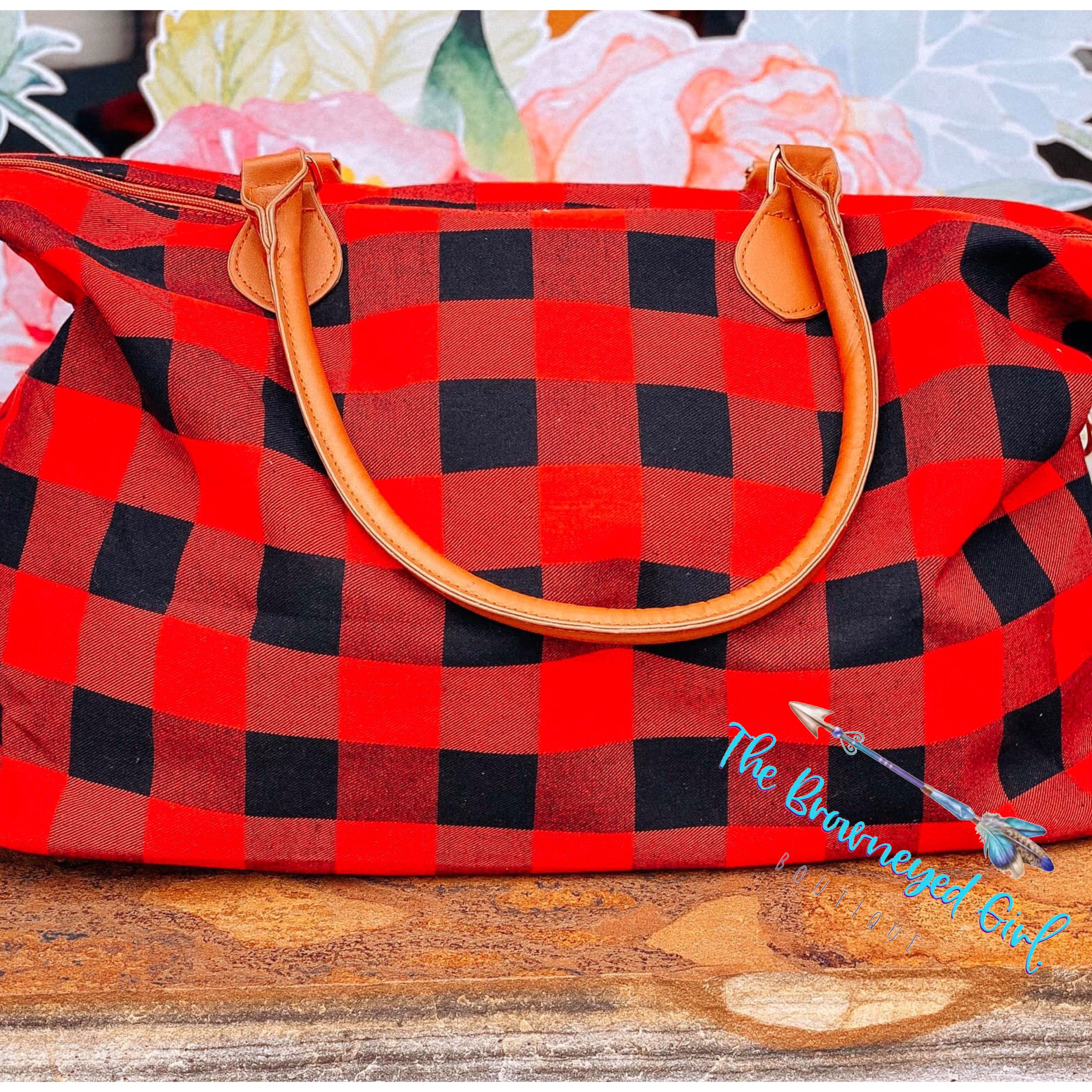 Buffalo plaid best sale bag wholesale