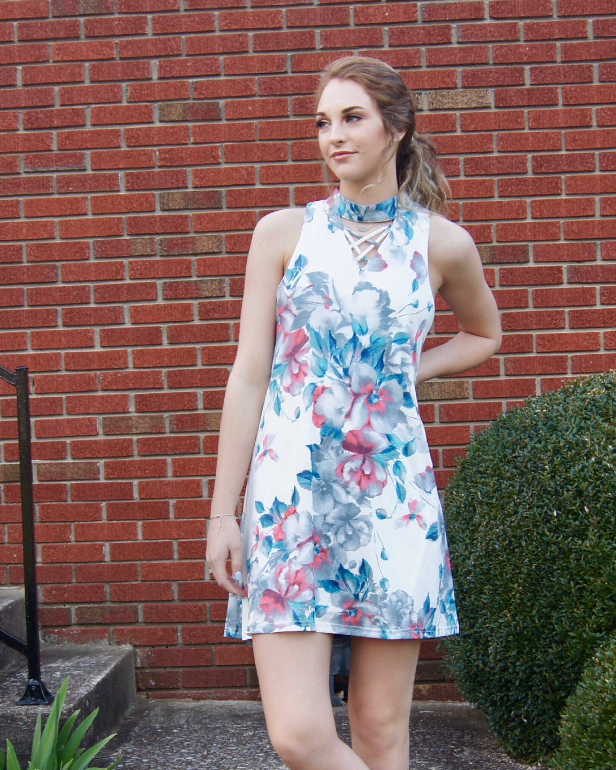Falling In Love Floral Dress - TheBrownEyedGirl Boutique